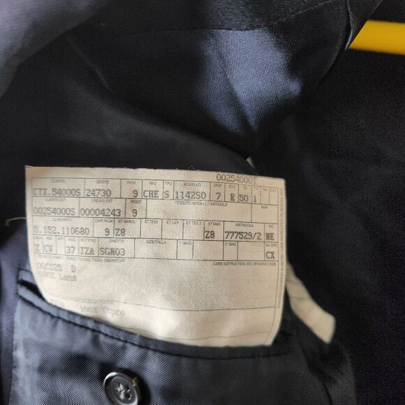 Ermenegildo Zegna Mens 3 Button Double Vented Wool Sport Coat Blazer 40R - Picture 5 of 7